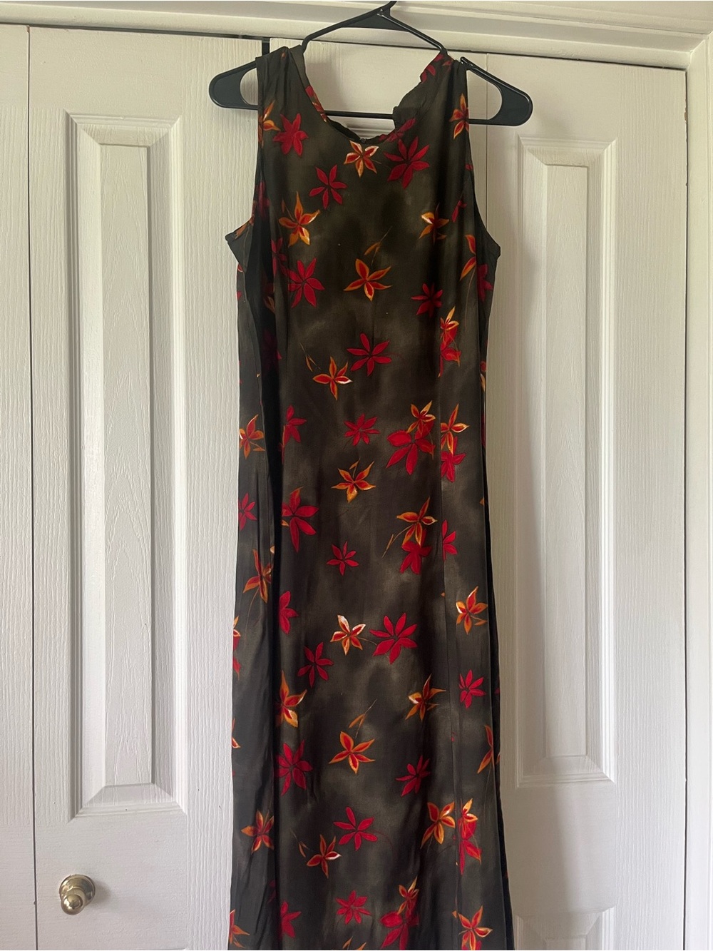 Vintage Betsey Johnson Sleeveless Floral Maxi Dress